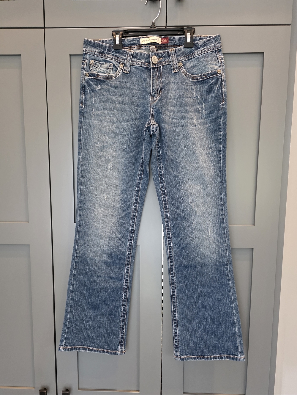 Aeropostale CHELSEA Bootcut Size 11/12 Blue Jeans Classic Preppy Medium Wash Y2K